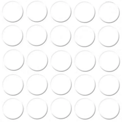 Immagine di haggiy cappucci di copertura autoadesivi per mobili a vite viti e fori protettivi Ø14 mm 25 pezzi intonaco (Bianco freddo)