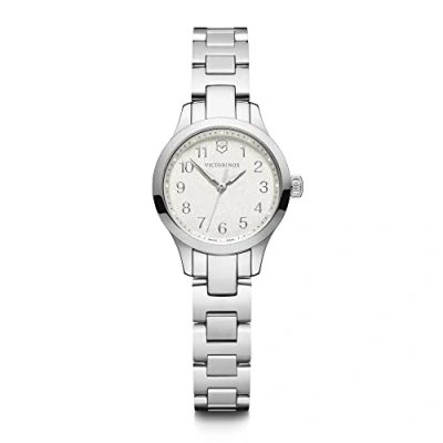 Immagine di Victorinox Orologio Donna Alliance XS Ø 28 mm, Swiss Made, Quarzo Analogico, Impermeabile fino a 100 m, Vetro Zaffiro, Bracciale Inox, Bianco/Argento