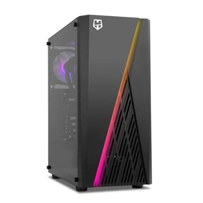 Immagine di NOX XTREME PRODUCTS Microtower FROST NX Micro ATX; ATX, fino a 6 ventole da 160 mm, design gaming, striscia LED ARcobaleno ARGB, Negro, regular