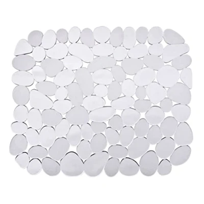 Immagine di WENKO Tappetino per lavello Stone trasparente, protegge il lavello, tagliabile, plastica, 31x26cm, trasparente