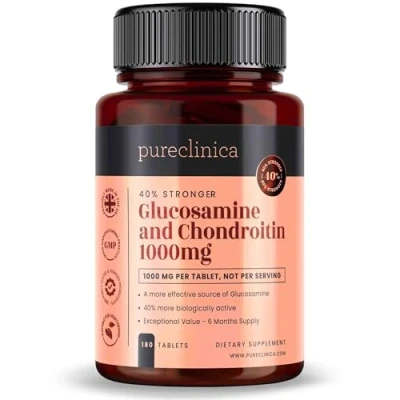Immagine di glucosamina HCL &amp; condroitina 1000 mg x 180 compresse (azione per 6 mesi). Più efficace e biologicamente attivo: 90%, 83,1%