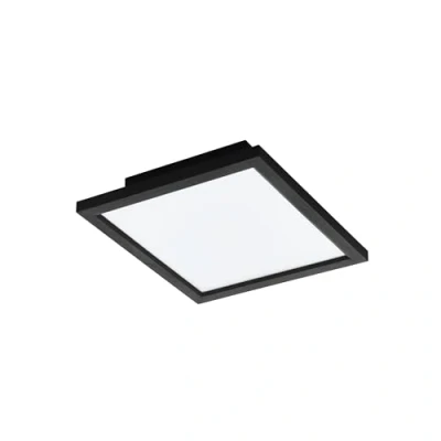 Immagine di Eglo connect.z Smart Home Led pannello Salobrena Z, L x 30 cm, ZigBee, app e controllo vocale, colore della luce regolabile, dimmerabile, lampada da soffitto in alluminio nero