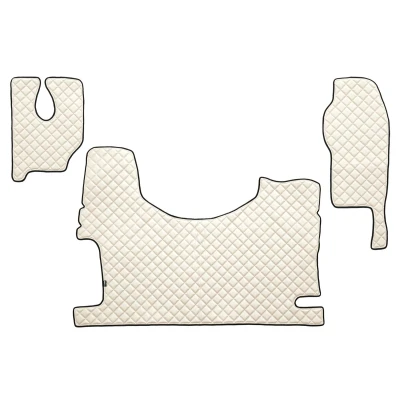 Immagine di F CORE FL24 CHAMP Set tappetino Finta pelle anteriore 3 bianco avorio