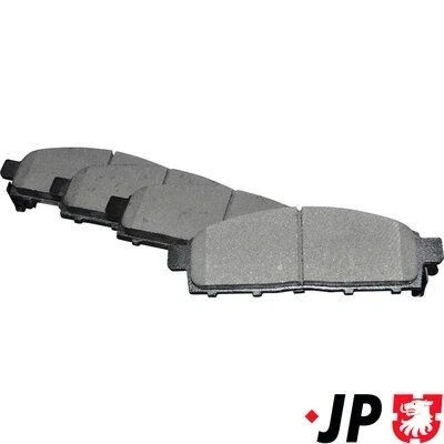 Immagine di JP GROUP 3963600210 Kit pastiglie freno Assale anteriore con segnalatore acustico usura MITSUBISHI: L200 / Triton IV Pick up, V up