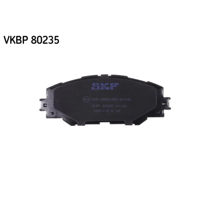 Immagine di SKF VKBP 80235 Kit pastiglie freno Non predisposto per contatto segnalazione usura TOYOTA: RAV4 III SUV, IV Auris Hatchback