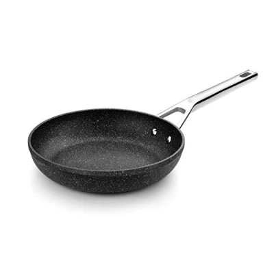 Immagine di Monix Mineral Casseruola in alluminio forgiato antiaderente, tipo pietra, senza PFOA, adatta ad induzione Moderno 24 cm pietra
