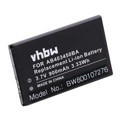 Immagine di vhbw batteria sostituisce Samsung AB463446BU, AB403450DU, BEX279HSA per smartphone cellulare (900mAh, 3,7V, Li Ion)