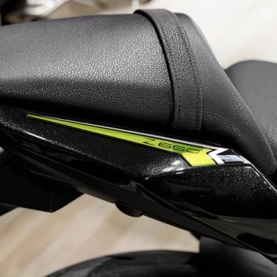 Immagine di Resin Bike Adesivi Moto Compatibile con Kawasaki Z650 2024 Nera. Protezioni Codino da Urti e Graffi. Resinati Effetto 3D Made in Italy