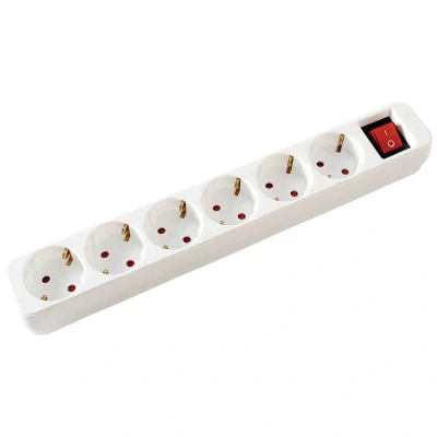 Immagine di Value 19.99.1085 Multipresa con interruttore Bianco Schuko 1 pz.