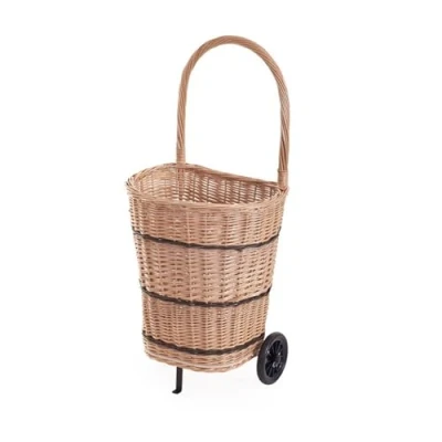 Immagine di e wicker24 Portalegna su Ruote Trolley fahrbar in Vimini
