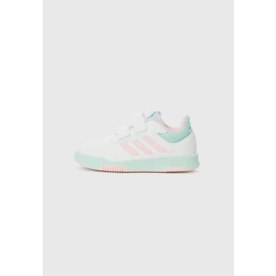 Immagine di adidas Tensaur Hook And Loop Shoes, Scarpe da Corsa, Ftwr Bianco Semi Flash Aqua Trasparente Rosa, 30.5 EU