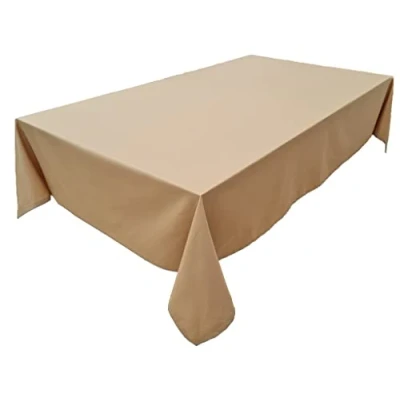 Immagine di Tovaglia di alta qualità in 100% cotone, collezione Konzept, colore e dimensioni a scelta (tovaglia 100 x cm, camel)