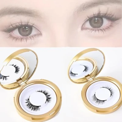 Immagine di Lcerostma Magnetic Eyelashes, Lashes, Quick,Safe,Reusable Eyelashes,3D Natural Look False Eyelashes No Glue (A+B)