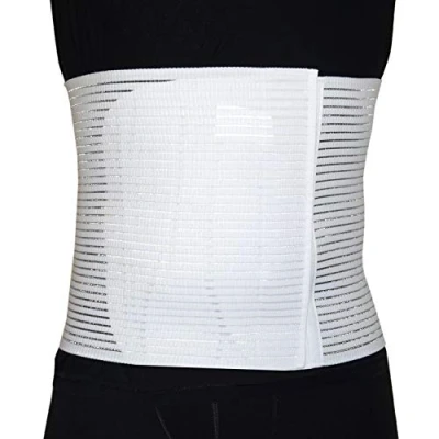 Immagine di BODYPERFECT Fascia addominale Post operatoria Unisex contenitiva parto operazione Allevia mal di schiena chiusura a strappo regolabile H 28 (XS)