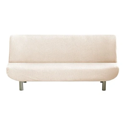 Immagine di Eysa Italia Ulises Copridivano Elastico Clic Clac, Poliestere Cotone, Bianco, 180 a 200 cm/3 posti