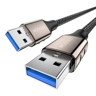 Immagine di MOGOOD Cavo USB 3.0 Maschio A Tipo Super Speed 5Gbps per Dischi Rigidi, Altoparlanti, Computer, Lettore Blu Ray, DVD, Raffreddamento PC Portatile.