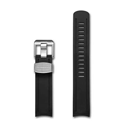 Immagine di CRAFTER BLUE CB02 Sostituzione cinturino in gomma curva per Seiko Sumo SPB101J1, SPB125J1, SPB103J1, SBDC001, SBDC003, SBDC031, SBDC033, SBDC057, SBDC069, SBDC081, SBDC083 ecc. nero
