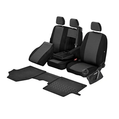 Immagine di Coprisedili su misura Hero e tappetini in gomma compatibili con Opel Vivaro C dal 2019 Un set
