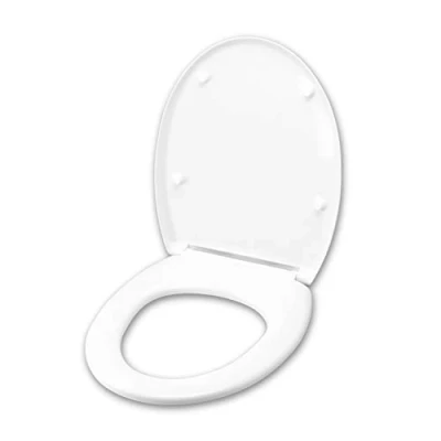 Immagine di Copriwater per CATALANO POLIS TERRA/SOSPESO TERMOINDURENTE BIANCO cerniera inox normale o rallentata soft close