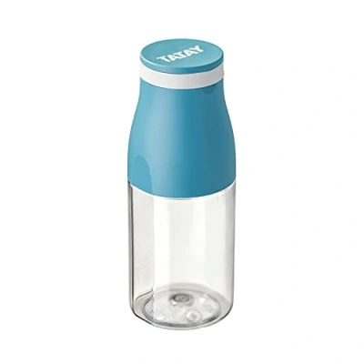 Immagine di TATAY Bottiglia Urban Drink 400 ml, Ermetico, Tritan, Senza BPA, Resistente alla rottura, Non lascia sapore o odore, Lavabile in lavastoviglie e Adatto al microonde. Colore Oceano