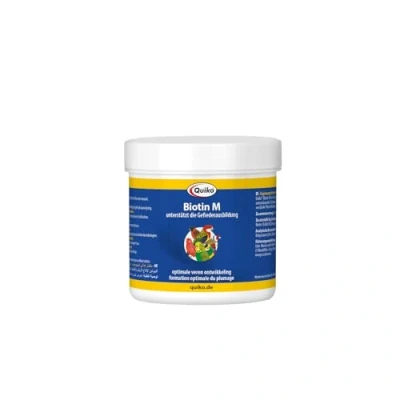 Immagine di Quiko Biotin 150g Moulting Vitamins per Un Supporto Durante la Muta Tutti Gli Uccelli da Compagnia, piccioni Corsa e polli