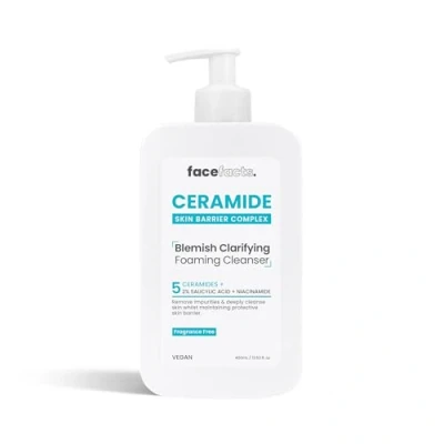Immagine di Face Facts Ceramide Blemish Detergente schiarente a bassa schiuma, 400 ml, con 5 caramidi, 2% di acido salicilico e niacinamide