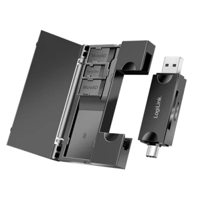 Immagine di Lettore di schede USB 3.2 (Gen1) per SD e microSD, con archiviazione schede, A C
