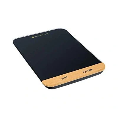 Immagine di MasterClass Bilancia da Cucina Digitale in Confezione Regalo, Plastica / Bambù, 22 x 16 cm, Nero