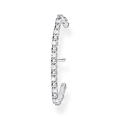 Immagine di Thomas Sabo Orecchini da Donna in Argento Sterling 925 con Pietre Bianche e Argento, H2155 051 14