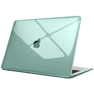 Immagine di FINTIE Custodia Compatibile con MacBook Air 13 2020/2019/2018 (A2337 M1 / A2179 A1932) Cover Rigid Protettivo Guscio Rigido Case, Midnght Verde