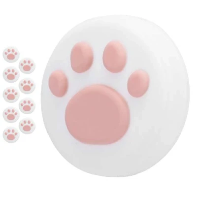 Immagine di Soft Cat Thumb Grips Cover Joystick Rocker Tappo in silicone universale Cute Thumb(Rosa bianco)