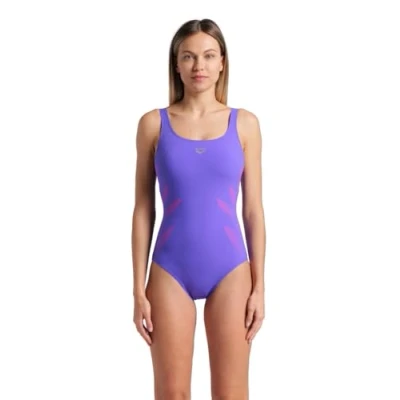 Immagine di arena Milena Wing Back Costume Intero Donna Coppa B, da Bagno Modellante Shapewear, Tecnologia Power Mesh e Tessuto Sensitive Fabrics Resistente al Cloro, Coppe Fisse Spalline Regolabili