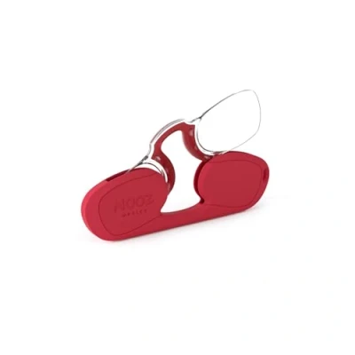 Immagine di NOOZ Optics Occhiali da lettura unisex senza braccio sottili e leggeri per donne uomini con custodia compatta Disponibili diverse intensità diottriche colori, Rettangolare