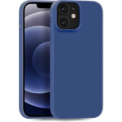 Immagine di MyGadget Cover per iPhone 12 Mini Custodia Protettiva in Silicone Morbido Case TPU Flessibile Ultra Protezione Antiurto &amp; Antigraffio Blu Scuro
