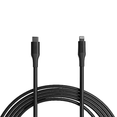 Immagine di Amazon Basics, Cavo USB 2.0 da tipo C a Lightning (certificato MFi), 3 m, nero