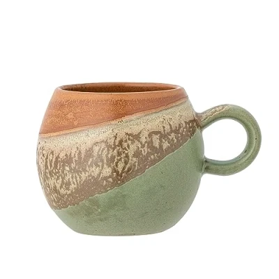 Immagine di Bloomngville Paula 82058578 Tazza in gres porcellanato, 8 x 9 cm, 265 ml, colore: Verde