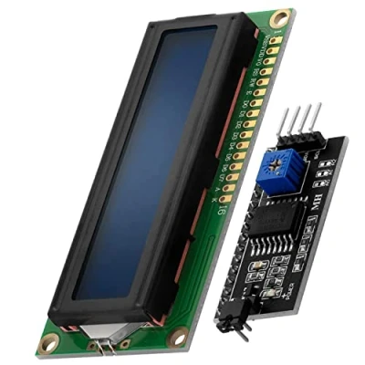 Immagine di AZDelivery HD44780 16x2 LCD Modulo Bundle Display con Interfaccia I2C 2x16 Caratteri compatibie Arduino e Raspberry Pi incluso un Book! (con Sfondo blu Bianchi)