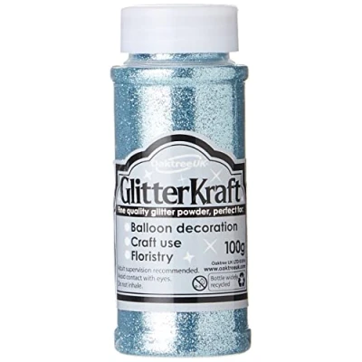 Immagine di ELEGANZA Glitter di Alta qualità, Azzurro, 3 x 9 cm, 100 unità