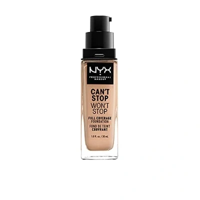 Immagine di NYX Professional Makeup Fondotinta, Can&#039;t Stop Won&#039;t Full Coverage Foundation, Lunga tenuta, Waterproof, Finish Matte, Tonalità: Natural