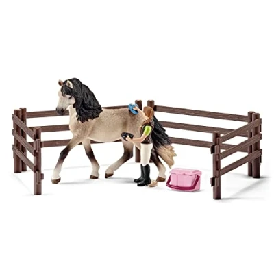Immagine di Schleich Kit di cura dei cavalli Andalusian 42270 Range Club Horse