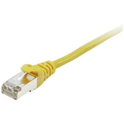 Immagine di Equip 605561 RJ45 cavo di rete, patch CAT 6 S/FTP 2.00 m Giallo contatti connettore dorati 1 pz.