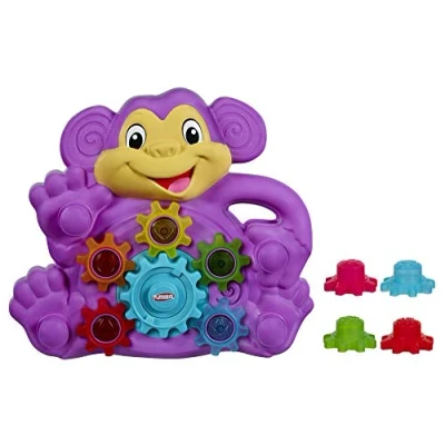 Immagine di Hasbro Playskool Stack &#039;n Spin Monkey Gears (Giocattolo con luci e suoni per bambini dai 9 mesi in su) [Esclusivo Amazon]