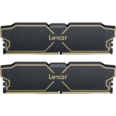 Immagine di Lexar THOR OC RAM DDR5 32GB Kit (2x16GB) 6000 MHz, Memoria Desktop PC UDIMM DRAM 288 Pin, Computer da gioco ad alte Prestazioni Supporto Intel XMP 3.0/AMD EXPO, 1.35V (LD5U16G60C38LG RGD)