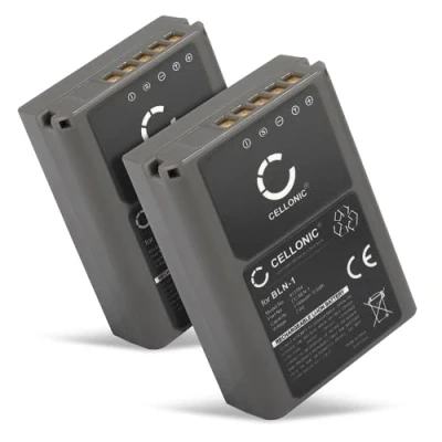 Immagine di CELLONIC 2X Batteria BLN 1 Compatibile con Olympus Om D E M5 Mark II, M1, Pen P5, M5, F 1140mAh 7.4V