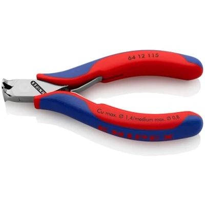 Immagine di Knipex Werk 64 12 115 Elettronica e meccanica di precisione Tronchese con tagliente frontale sfaccettatura mm