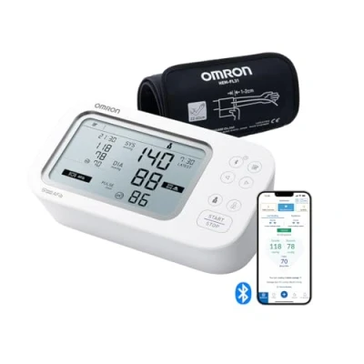 Immagine di OMRON X7 Smart AFib Misuratore di pressione da Braccio Screening dell&#039;AFib con ogni controllo della sanguigna a casa Validato clinicamente 2 Utenti Bracciale Intelli Wrap 22 42cm