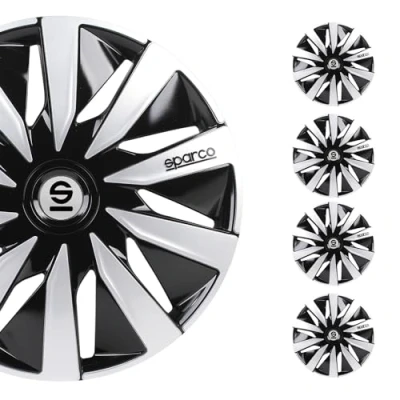 Immagine di SPARCO Lazio SPC1691BKSV Copricerchi 16Inch nero, argento