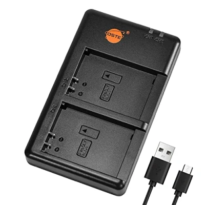 Immagine di DSTE BCN 1 Batteria USB Dual Quick Caricatore Compatibile per BLN 1,EM5,Olympus E M1,E M5,OM D,PEN P5 Mark II