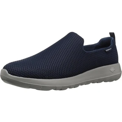 Immagine di Skechers Go Walk Max Athletic Air Mesh Slip on Walking Scarpa, Ginnastica Uomo, Blu Navy e Grigio, 47 EU
