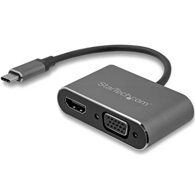 Immagine di STARTECH ADATTATORE USB C A VGA + HDMI